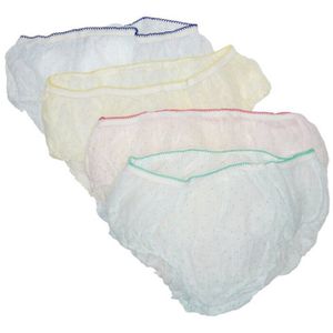Sous-vêtements Jetables Pour Femmes - Lot De 5 - Coton Blanc - Pour Voyage, Règles, Post-partum - Pratique Et Hygiénique