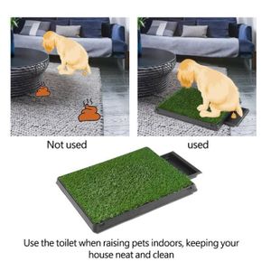 costway toilette chien gazon portable 51x76cm litiere pour chien tapis d herbe matelas d entrainement pour animaux cdiscount