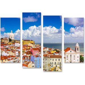 TABLEAU - TOILE Tableau Sur Toile - Lisbonne Portugal - Vue De La 