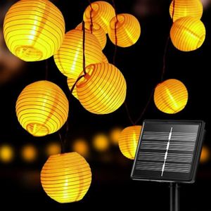GUIRLANDE D'EXTÉRIEUR Guirlande Lumineuse Exterieur Solaire, 6 mètres 20 lanternes LED lampes solaires pour lumières extérieures, jardin, balcon,.[Z2912]