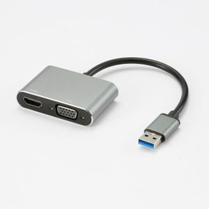 ITSOHOO Adaptateur USB C Vers VGA HDMI 4K - Convertisseur Type C Pour MacBook, Dell, Surface Et Plus