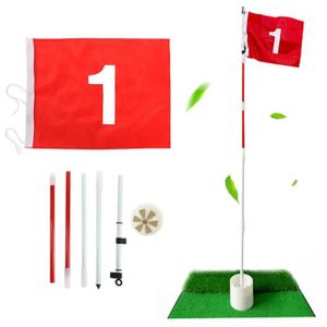 DRAPEAU - BANDEROLE HURRISE Putting Green Set 5 sections de golf amovi