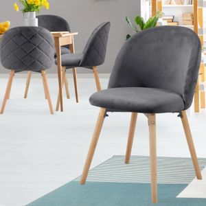 Paris Prix - Lot De 2 Chaises Scandinave amy 82cm Gris à Prix Carrefour