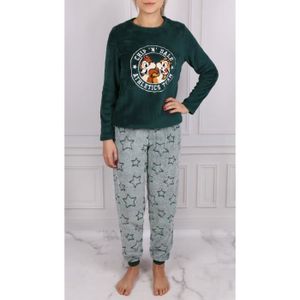 Pyjama d interieur chaud femme polaire Cdiscount