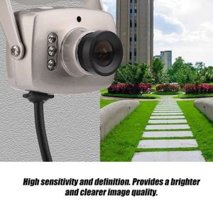 CAMÉRA ANALOGIQUE Pwshymi caméra de vidéosurveillance Mini 6LED filaire CMOS CCTV caméra de sécurité nocturne caméra vidéo bricolage camera