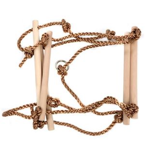 ECHELLE Activité-Échelle de corde en bois en bois à faible teneur en carbone jouet d'échelle pour enfants sans danger et non toxique pour