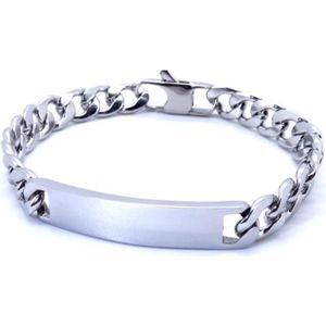 BRACELET - GOURMETTE Zense - Gourmette homme maillons et plaque ZB0330