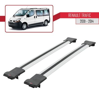 Barres De Toit RENAULT TRAFIC 2001 2014 LONG LONGITUDINALES + 2