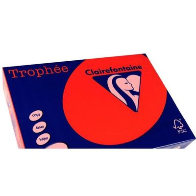 CLAIRALFA Lot De 5 Ramettes Papier 120g A3 420x297 Mm Certifié PEFC Blanc - 250 Feuilles Par Ramette