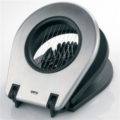 GEFU GF33680 Support Cuiseur à Œufs Pour 4 Œufs En Acier Inoxydable - Poignée Antibrûlure, Parfait Pour Œufs à La Coque, Mollets Ou Durs