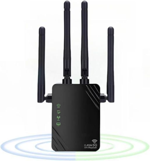 Répéteur WiFi Double Bande 24G 5G Avec Amplification Du Signal De