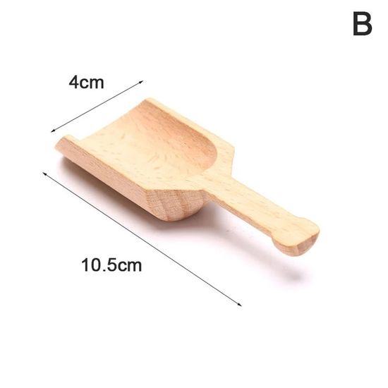 HAOBIN Lot 5 Mini Cuillères En Bois Naturel - Cuillère Sel, Épices, Café, Thé, Bain - Haute Qualité, Écologique Et Précise