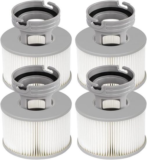 Lot De 2 Cartouches Filtrantes De Rechange Pour Spas MSPA - Diamètre 110 Mm, Hauteur 88 Mm - Compatible Toscane, Elegance, Alpine, Etc. - 7