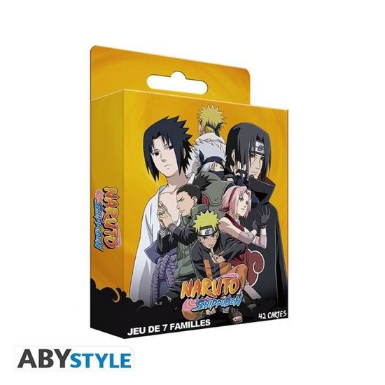 Jeu 7 Familles - Naruto Shippuden - ABYstyle - 42 cartes - Packaging brochable - Fabriqué en France