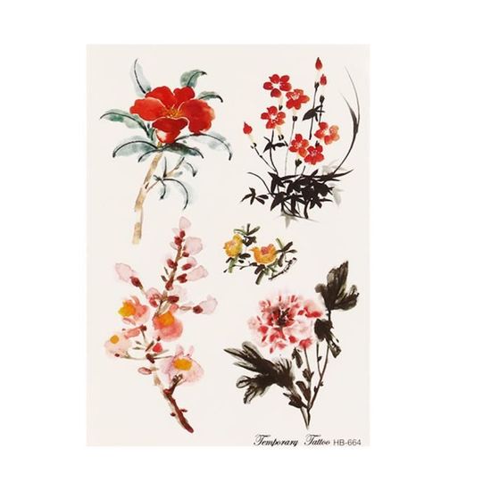 Tatouages temporaires corps autocollant tatouage papier faux Tatoo étanche corps autocollants