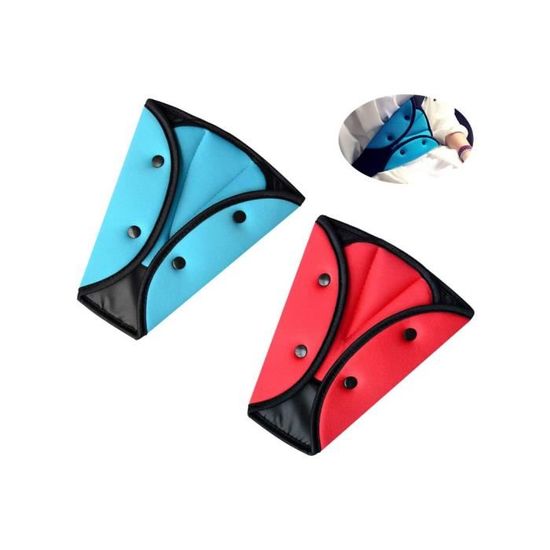 2 Housses De Ceinture De Sécurité Bébé Universelles - En Polyester Doux - Pour Siège Auto, Poussette - Noir
