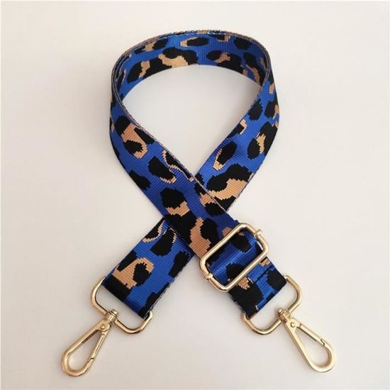 Sangle De Sac Réglable 5cm - Imprimé Léopard, Longueur 80-130cm - Pour Sac à Main, Guitare, Échange Facile