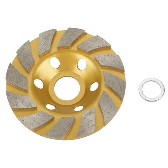 Meule Diamant Segmentée Verte 100mm - Pour Béton, Ciment, Murs - Abrasif Neuve