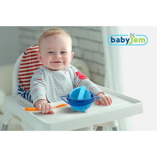 Babyjem Bol Bebe De Nourriture Rotatif 360 Anti Renversement Pratique Pour Bebes Et Enfants Bleu Cdiscount Puericulture Eveil Bebe