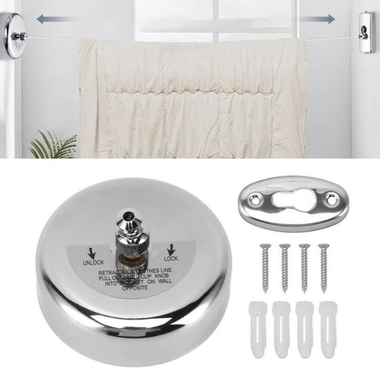 YID Corde à Linge Rétractable Murale Corde à Linge Rétractable De 5,2