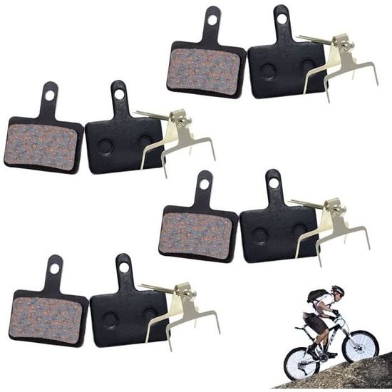 Lot De 4 Paires Plaquettes Frein Vélo Semi-métalliques - Compatibles Shimano B01S/B03S/B05S - Pour Freins Disque
