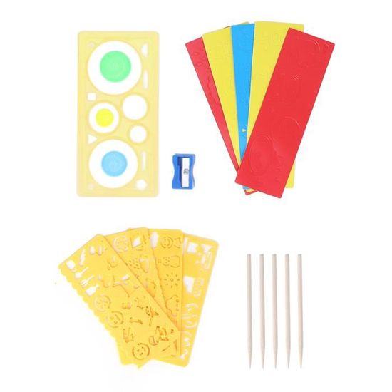 Kit De Grattage Pour Enfants - 24 Feuilles à Gratter + 2 Crayons En Bois, Activité Créative 14,5x10 Cm