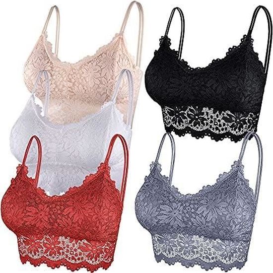 Bralette Dentelle Courbée MAE - Couleur Sable - Taille L/XL - Neuf (Mauvaise Taille Achetée)