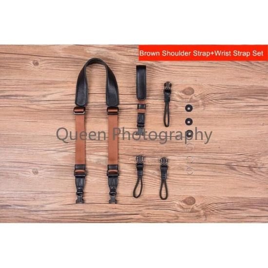 Sangle Pour Appareil Photo En Nylon – Longueur 120 Cm, Capacité 50 Kg, Avec Mousquetons Rapides, Style Rétro - 5