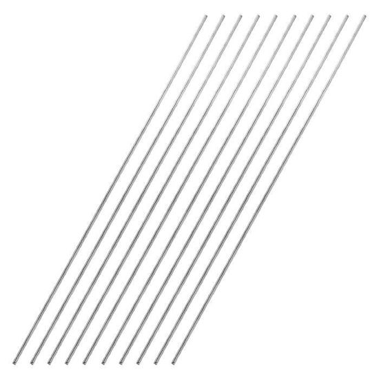 Lot De 5 Tiges En Acier Inoxydable 304 – Diamètre 2,5 Mm, Longueur 300 Mm – Pour Bricolage, Modélisme, Projets DIY – Solide Et Résistant à La Corrosion