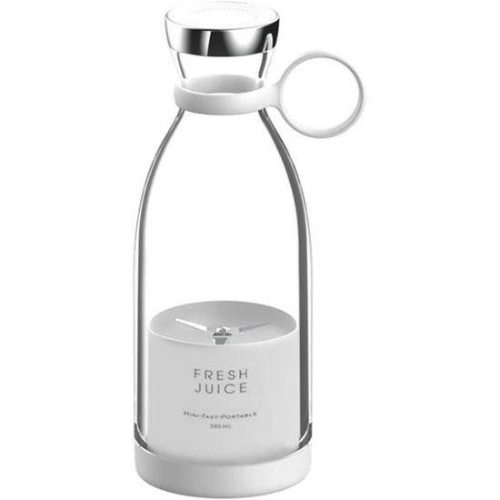 Blender Mixeur Portable USB, Presse-agrumes Smoothie, 350ml, Rose, Neuf