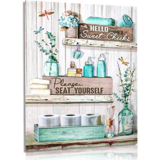 Lot De 2 Décorations Murales Fleurs En Métal - Style Rustique Et Minimaliste - Pour Salon, Salle De Bain, Chambre - Cadeau Pendaison De Crémaillère
