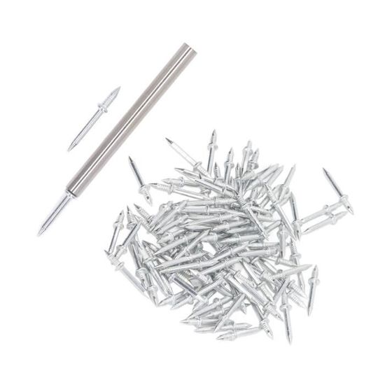 Clous à épingler Sans Tête 23G - Galvanisé, 3/8 à 2 Pouces, Lot 10 000 Pièces