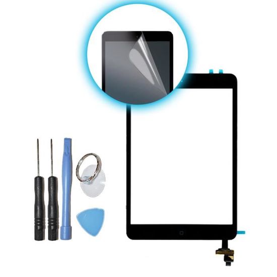 Écran Tactile Compatible IPad 3 Blanc + Bouton, Adhésif & Film Protecteur - Visiodirect
