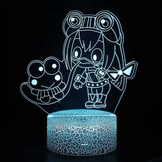 Enfant 3D colorée LED télécommande tactile cadeau de Noël créatif lampe de table 7 Couleurs - Les dessins animés #29