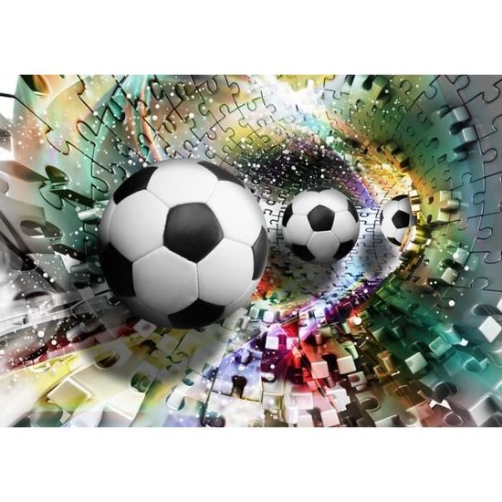 Papier peint photo intissé Muralo effet 3D ballon de football 460 x 300 cm  ballon de sport stade de football 3D mural moderne 1109 - Cdiscount  Bricolage