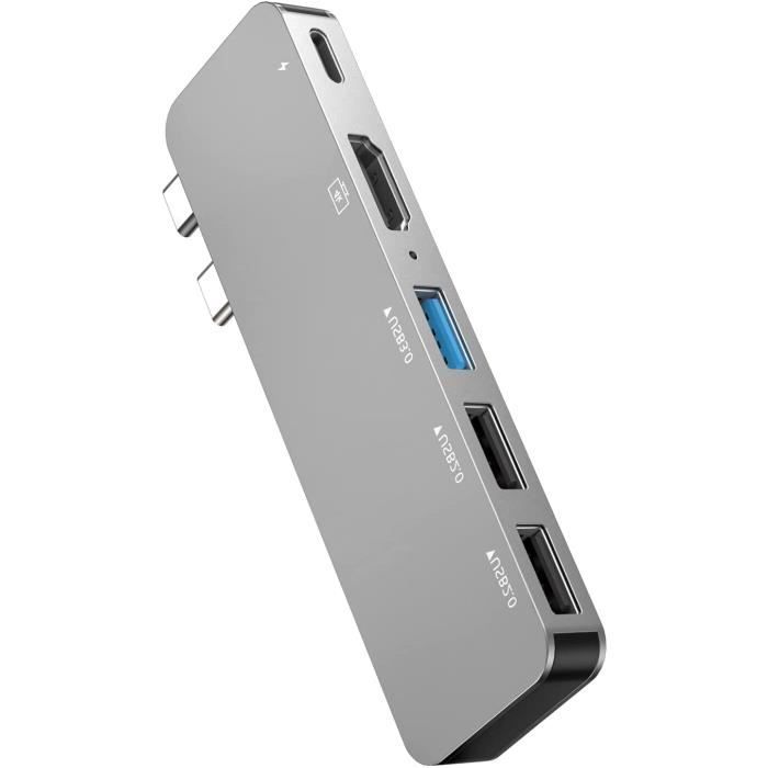 Hub usb c adaptateur for macbook air pro m1 2020 2019 2018, usb-c vers 4k  hdmi pour macbook 13 15 16 pouces, mac accessoire m[A531] - Cdiscount  Informatique