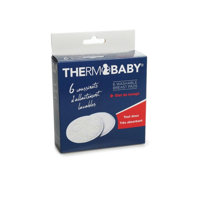 THERMOBABY 6 coussinets d'allaitement lavables