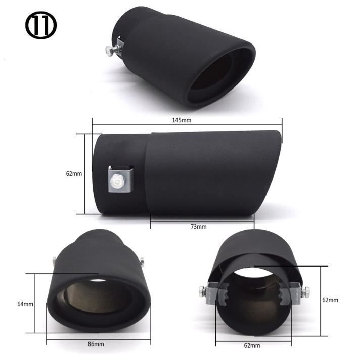 WA - Cadre Déflecteur D'Échappement Chromé Pour VW Passat B8 (2014-2017) - Acier Inoxydable - Style & Protection