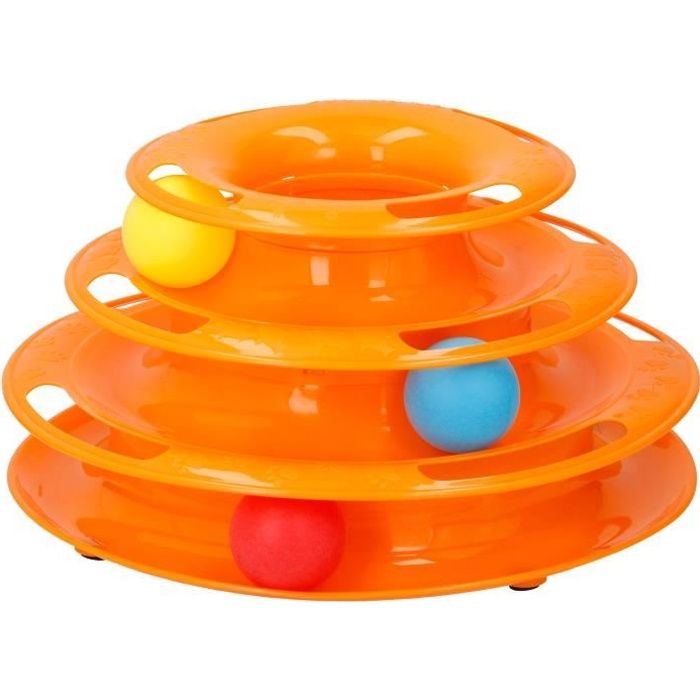 Jouet tour spirale - 3 balles inclues - 35 x