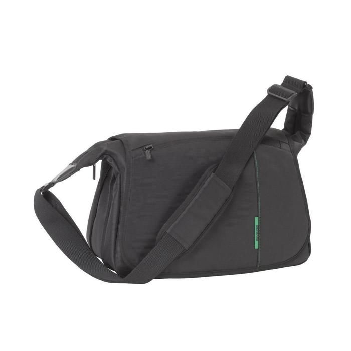 Sac d'épaule RIVACASE pour appareil photo reflex (Canon, Nikon, Sony Pentax) + 2 objectifs – Noir