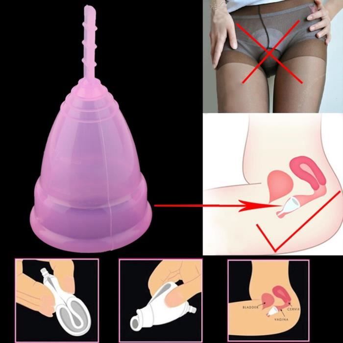 Coupe menstruelle réutilisable en Silicone de qualité médicale coupe menstruelle grandes petites tailles trois*CC0609