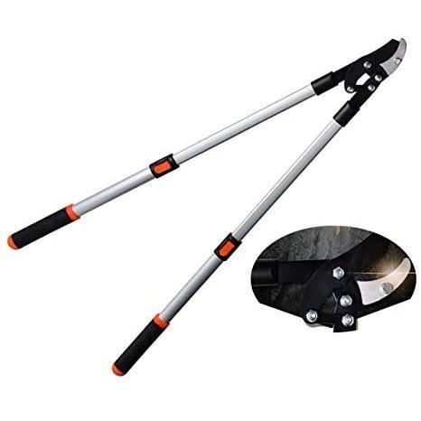 CISAILLE A GAZON eacutecateur agrave Enclume teacutelescopique Seacutecateur 62100 cm Cisailles agrave tronccedilonner Systeg1765
