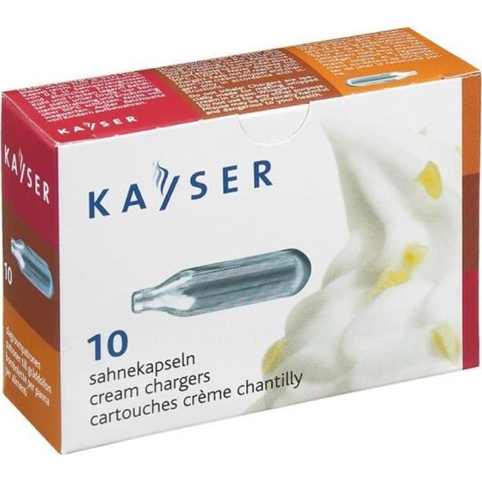 Boite de 10 cartouches pour siphon chantilly
