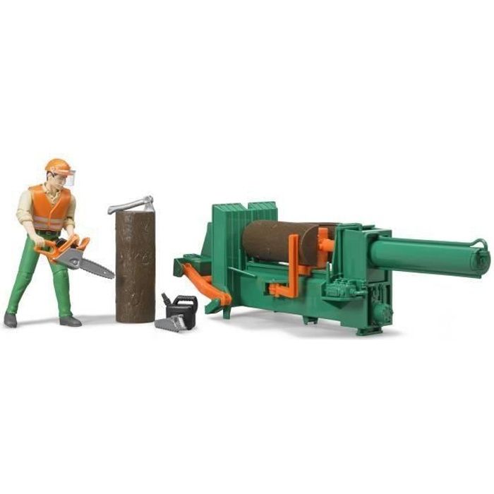 BRUDER - Set forestier Bworld avec figurine - 10,7 cm