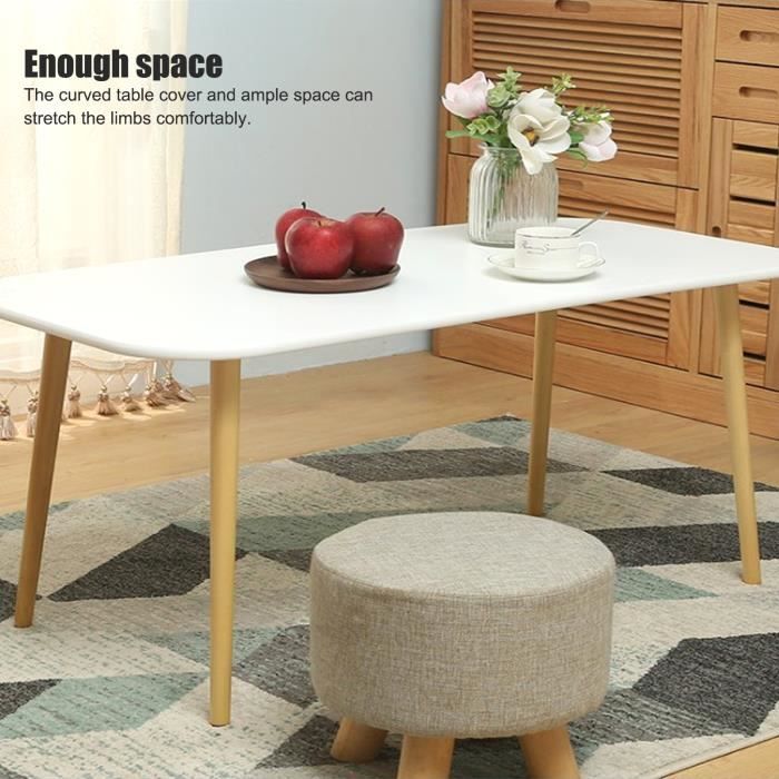 Petite table basse rectangulaire blanche simple -BOT