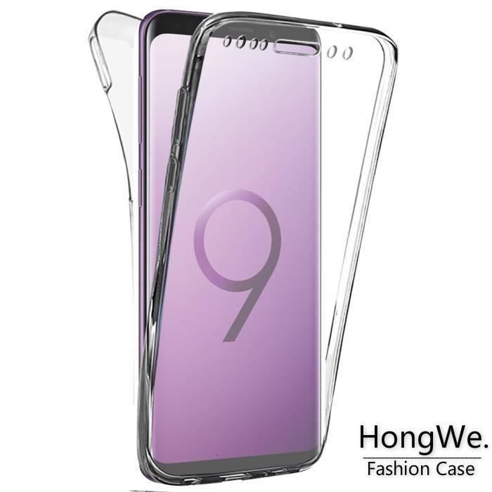 Coque Gel Samsung Galaxy S9 , Buyus Coque 360 Degres Protection INTEGRAL Anti Choc , Etui Ultra Mince Transparent INVISIBLE