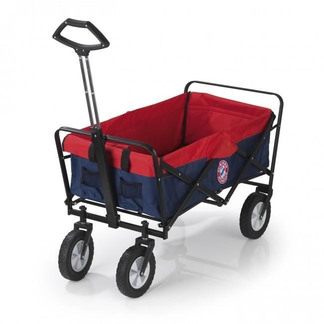FC Bayern Munich 02854, char à bras pliable bleu/rouge avec logo
