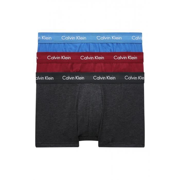 Pack de 3 boxers LOW RISE Rouge/multicolor