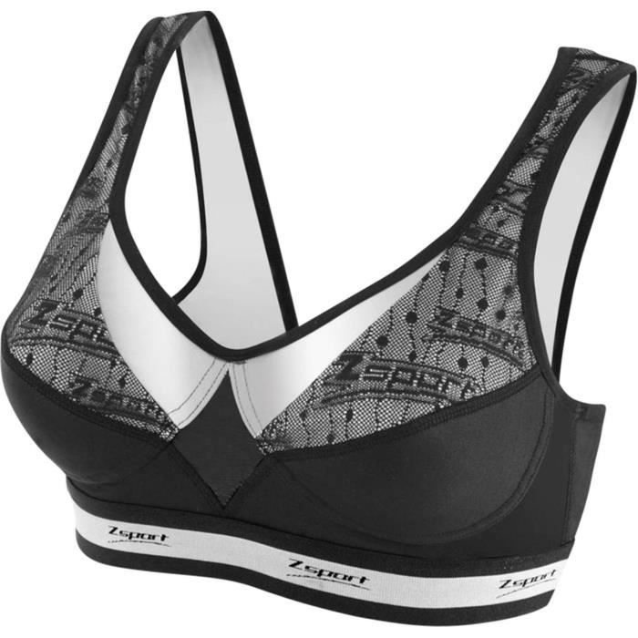 Brassière Zsport Zbra Silver grands bonnets-blanc-115G - noir/beige/blanc - 85