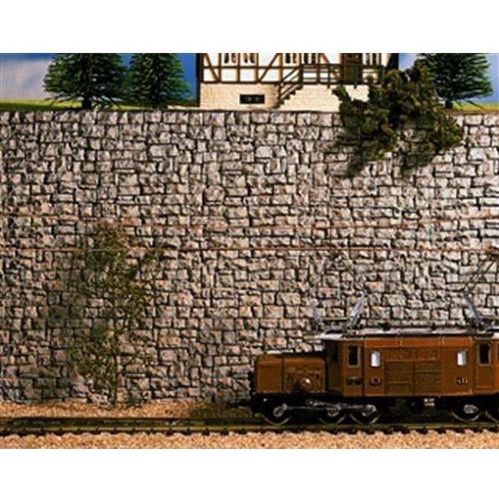 Noch - Modélisme Ferroviaire - Mur De Moellons - 235 X 13 Cm - 58250